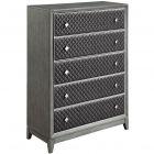 Homelegance West End Chest in Wire-Brushed Gray