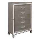 Homelegance Tamsin Chest in Silver-Gray Metallic