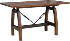 Homelegance Holverson Counter Height Table in Rustic Brown / Gunmetal