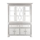 Homelegance Bevelle Buffet & Hutch in Silver