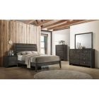 Coaster Serenity 4pc Full Panel Bedroom Set in Mod Grey