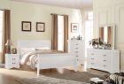 ACME Louis Philippe 4Pc Full Sleigh Bedroom Set in White