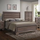 ACME Lyndon Eastern King Bed in Weathered Gray Grain