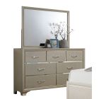 ACME Carine Dresser with Mirror, Champagne