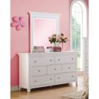 ACME Lacey Dresser with Mirror, White