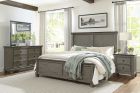 Homelegance Weaver 4pc Eastern King Bedroom Set in Coffee and Antique Gray