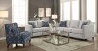 Coaster Coltrane 3pc Upholstered Livingroom Set with Nailhead in Trim Putty