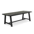 Classic Home Agnes 94" Outdoor Dining Table in Black