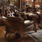 ACME Vendome Chair with 1 Pillow in Cherry - AC-52003