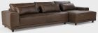 Classic Home Hauser 2pc Sectional with RAF Chaise in Espresso MX
