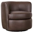 Classic Home Bronson Swivel Accent Chair in Tobacco MX