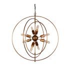 Classic Home Cosmos Iron Chandelier, Small