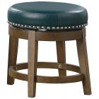 Homelegance Westby Round Swivel Stool in Green - Set of 2
