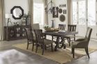Homelegance Gloversville 7pc Dining Table Set in Brown