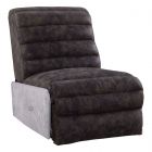 ACME Okzuil Power Motion Recliner in 2-Tone Gray Top Grain Leather