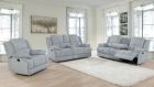 Coaster Waterbury 3pc Upholstered Motion Livingroom Set in Grey