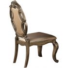 ACME Ragenardus Side Chair, PU & Vintage Oak - Set of 2
