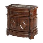 AICO Windsor Court Nightstand in Vintage Fruitwood Finish