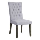 ACME Merel Side Chair, Gray Fabric and Gray Oak - Set of 2