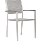 Zuo Vive Metropolitan Dining Arm Chair in Brushed Aluminum - Set of 2