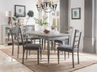 ACME Ornat 7pc Dining Table Set, Gray Oak and Antique Gray