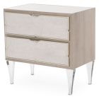 AICO Michael Amini Camden Court Accent Cabinet-Nightstand-End Table in Pearl