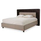 AICO Michael Amini 21 Cosmopolitan Taupe Eastern King Upholstered Tufted Bed