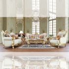 Homey Design HD-93630 3pc Livingroom Set in Metallic Antique Gold