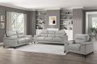 Homelegance Mischa 3pc Livingroom Set in Silver Gray