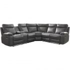 Homelegance Socorro 3Pc Reclining Sectional in Gray