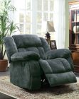 Homelegance Laurelton Glider Reclining Chair in Charcoal Finish