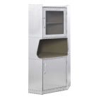 ACME Brancaster Corner Cabinet, Aluminum