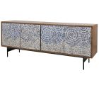 Parker House Crossings Cocoa Beach 80" Console in Coconut Shell