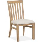 Magnussen Madison Heights Upholstered Seat Dining Side Chair in Weathered Fawn Finish - Set of 2