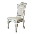 ACME Vendom Side Chair in PU / Antique Pearl Finish - Set of 2 - DN01348