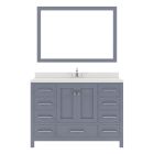 Virtu USA Caroline Avenue 48" Single Bathroom Vanity Set in Grey #GS-50048-DWQRO-GR