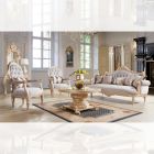 Homey Design HD-2670 3pc Livingroom Set in Gold