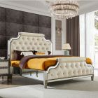 Homey Design HD-3590 Eastern King Bed in Dark Silver Grey