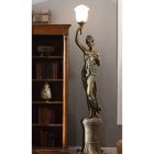 Homey Design HD-7919 B Face Left Lamp in Antique Gold