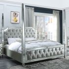 Homey Design HD-6001 Eastern King Bed in Mirror