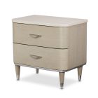 AICO Michael Amini Eclipse Accent Cabinet-Nightstand-End Table in Moonlight