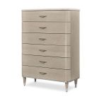 AICO Michael Amini Eclipse 6 Drawer Vertical Storage Cabinets-Chest in Moonlight