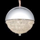 AICO Michael Amini Eclipse LED Light Chandelier with Silver Dome