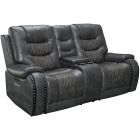 Parker Living Outlaw Power Console Loveseat in Stallion