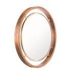 Zuo Modern Round Mirror in Gold