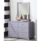 Homelegance Orion Dresser with Mirror in Gray