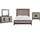 Magnussen Ryker 4pc King Panel Bedroom Set in Coventry Grey Finish