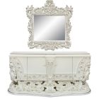 ACME Adara Dresser with Mirror in Antique White Finish