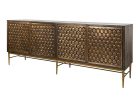 Parker House Crossings Cairo 80" Console in Rich Coffee Bean
