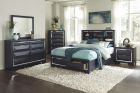 Homelegance Rosemont 4pc Eastern King Storage Platform Bedroom Set in Midnight Blue 